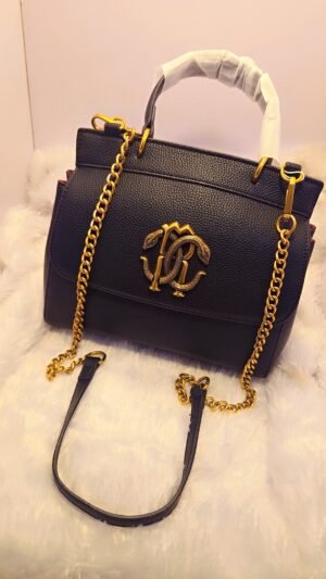 leather beg first copy brand roberto cavalli