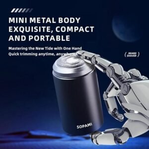 Mini Shaver, Mini Electric Shavers for Men, Mini Electric Shaver, USB C Rechargeable Waterproof Electric Razor Trimmer
