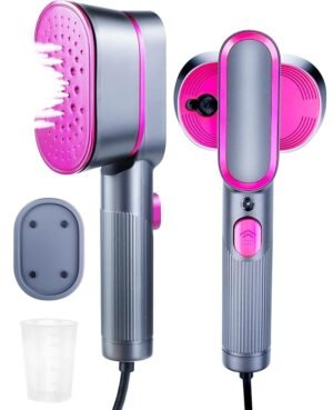 Upgraded Travel Steamer for Clothes, 100/220V Dual Voltage Portable Steamer, 2 In 1 Clothes Steamer, 9s Heat Up Travel Size Portable Garment Steamer Iron, Large handheld Steamer for Global Traveling