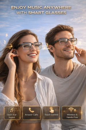 Smart Audio Glasses – Style, Sound & Protection in One 2-shade smart lenses