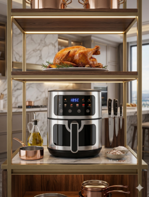MORE FACE 10L "Black King Kong" Air Fryer touch big display