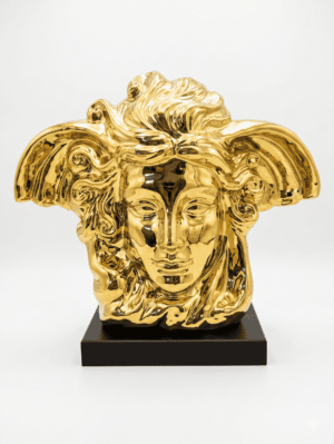 The Gilded Mythological Bust Sculpture