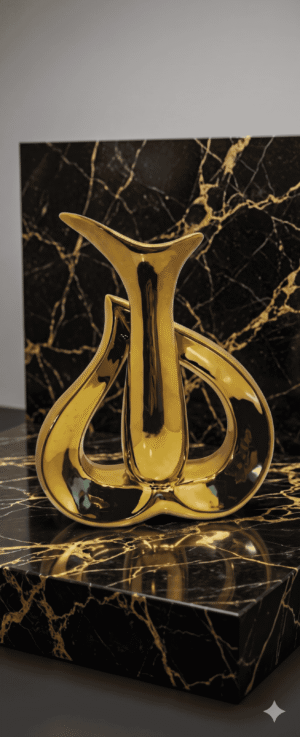 The Golden Infinity Knot Vase